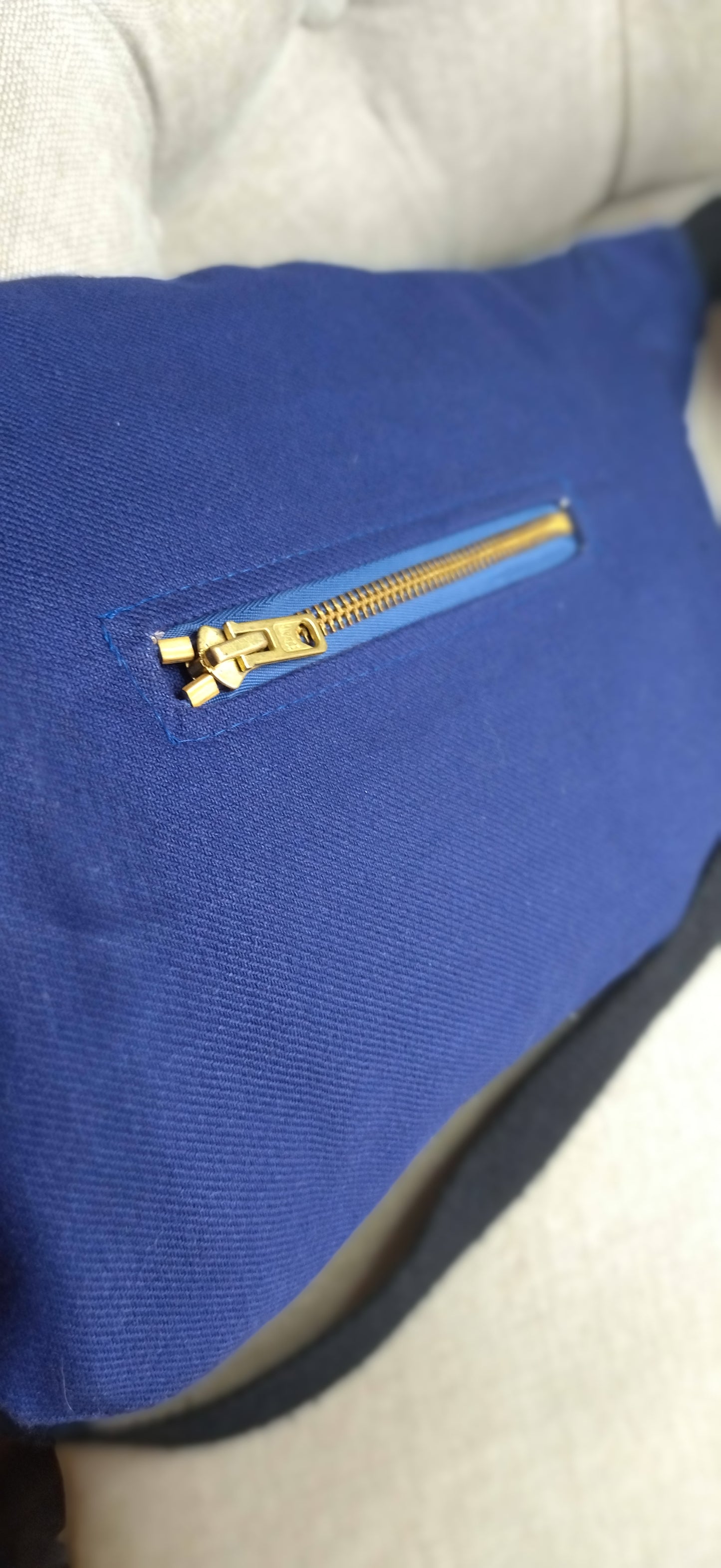Sac banane "Bleu de travail"