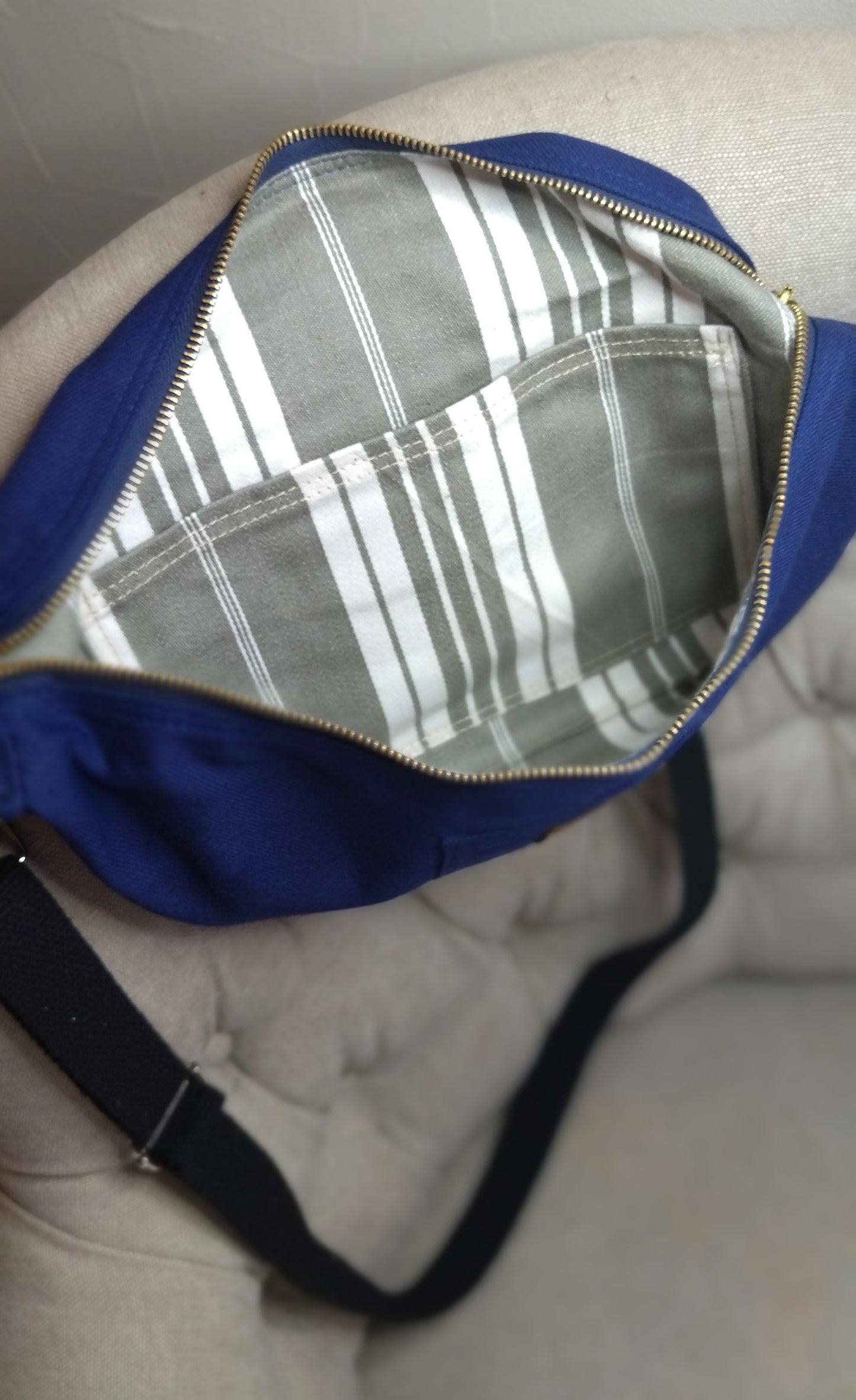 Sac banane "Bleu de travail"